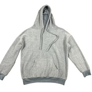 Soft Serve Clothing Cloud Cotton Hoodie Mens M Grey Blue Made in USA Pullover